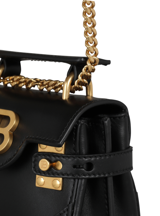 Accessories D0022500 Black Balmain Women Leather B-Buzz Mini Bag