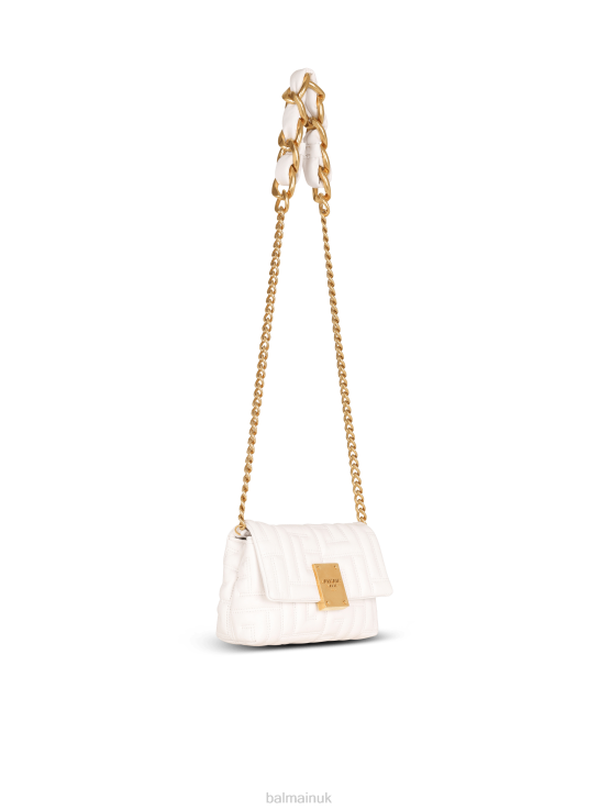Accessories D0022540 Pink Balmain Women Mini 1945 Soft Bag In Quilted Leather