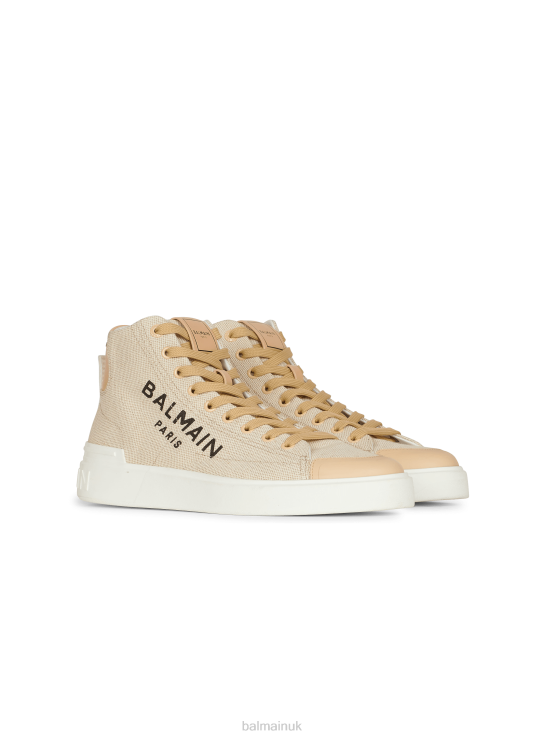 Footwear D0022618 Beige Balmain Women B-Court Sneakers