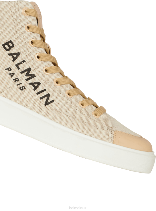 Footwear D0022618 Beige Balmain Women B-Court Sneakers
