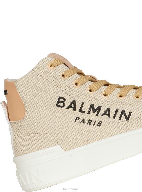 Footwear D0022618 Beige Balmain Women B-Court Sneakers
