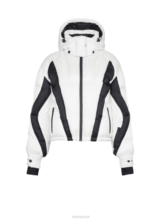 Clothing D0022136 White Balmain x Rossignol Women Monogram Ski Coat